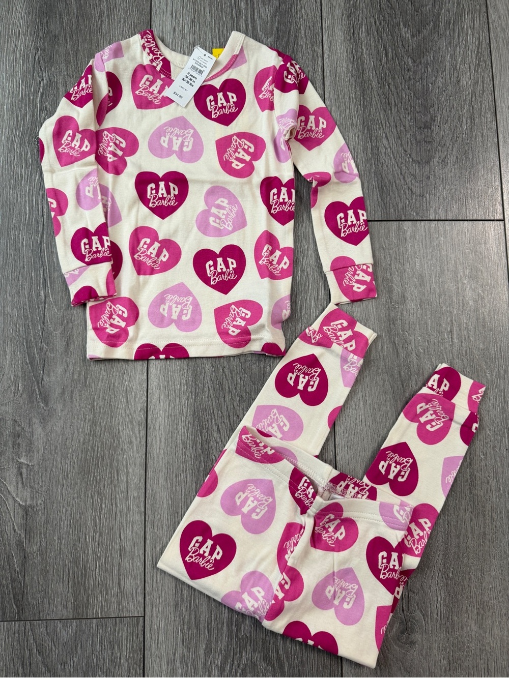 Baby Gap Barbie Organic Cotton PJ Set Girls NWT Size 2T